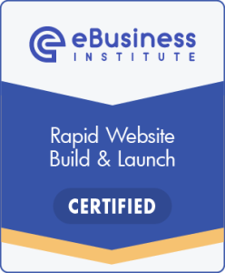 Rapid Website Build & Launch badge Certification